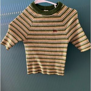 Urban BDG green and cream top